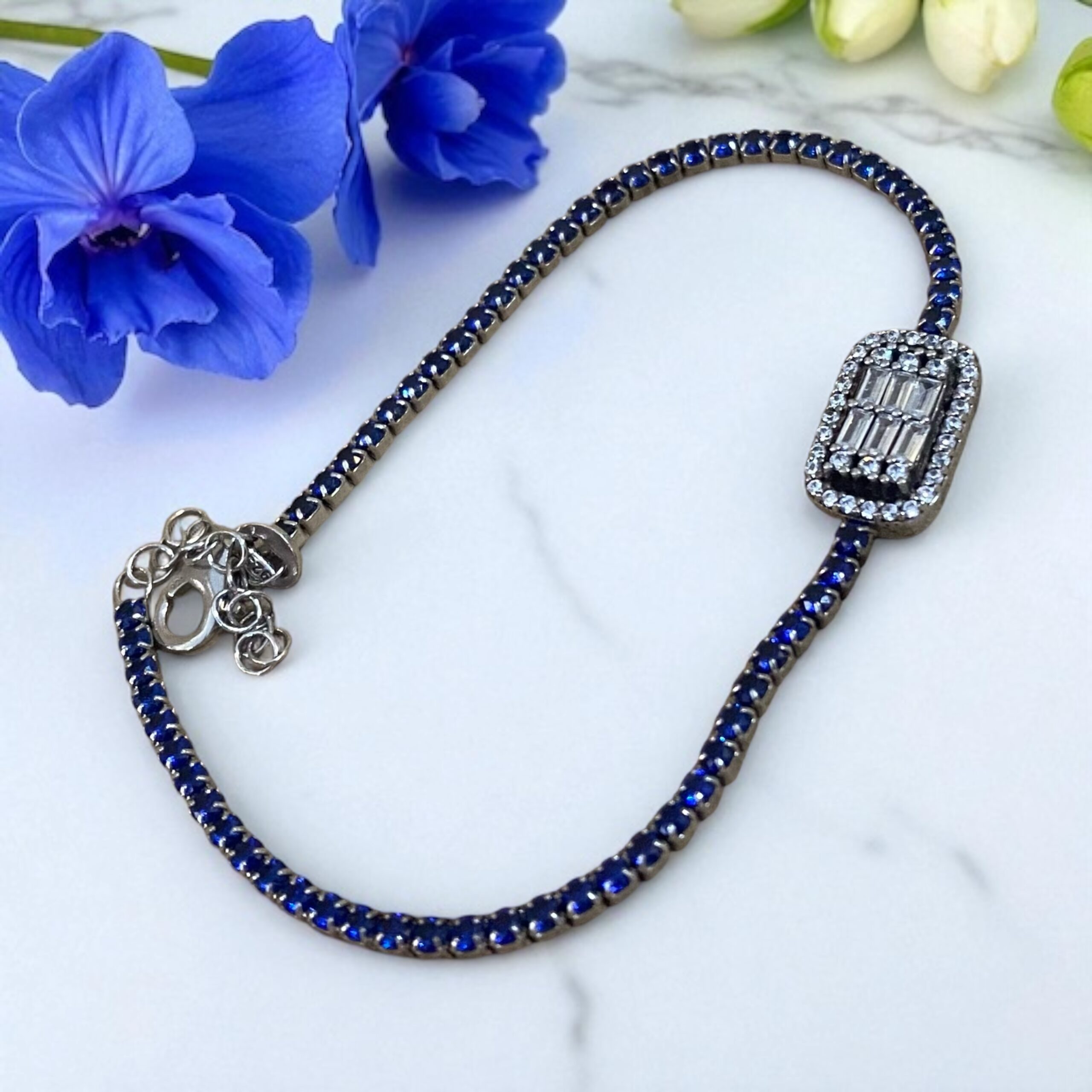 Lacivert Baget Suyolu Bileklik - Görsel 2