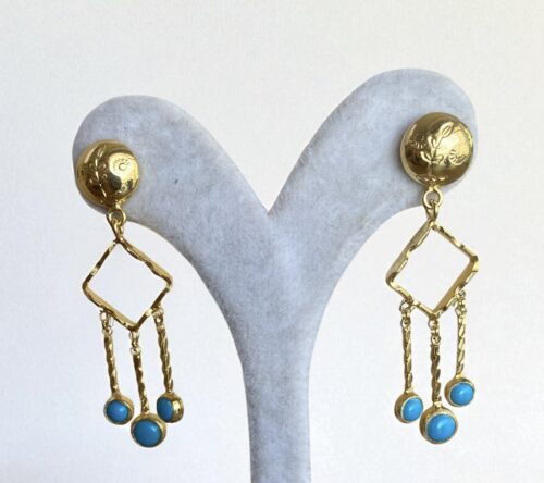 Çubuklu Firuze Küpe