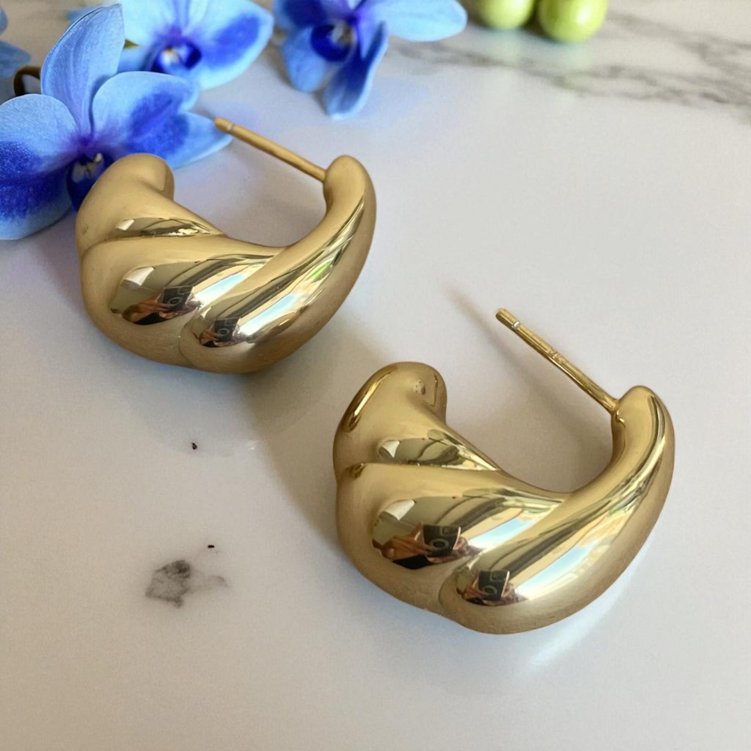 Burgulu Halka Küpe - Görsel 2