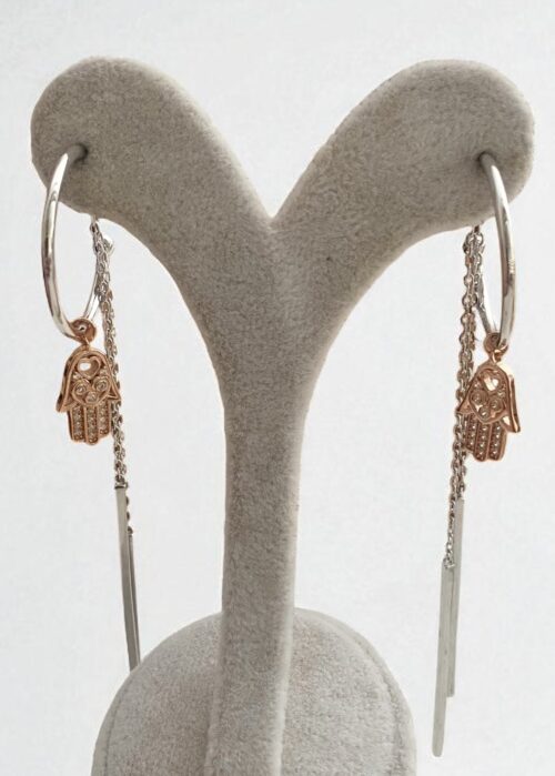 Zincir Detaylı Fatma Ana Küpe