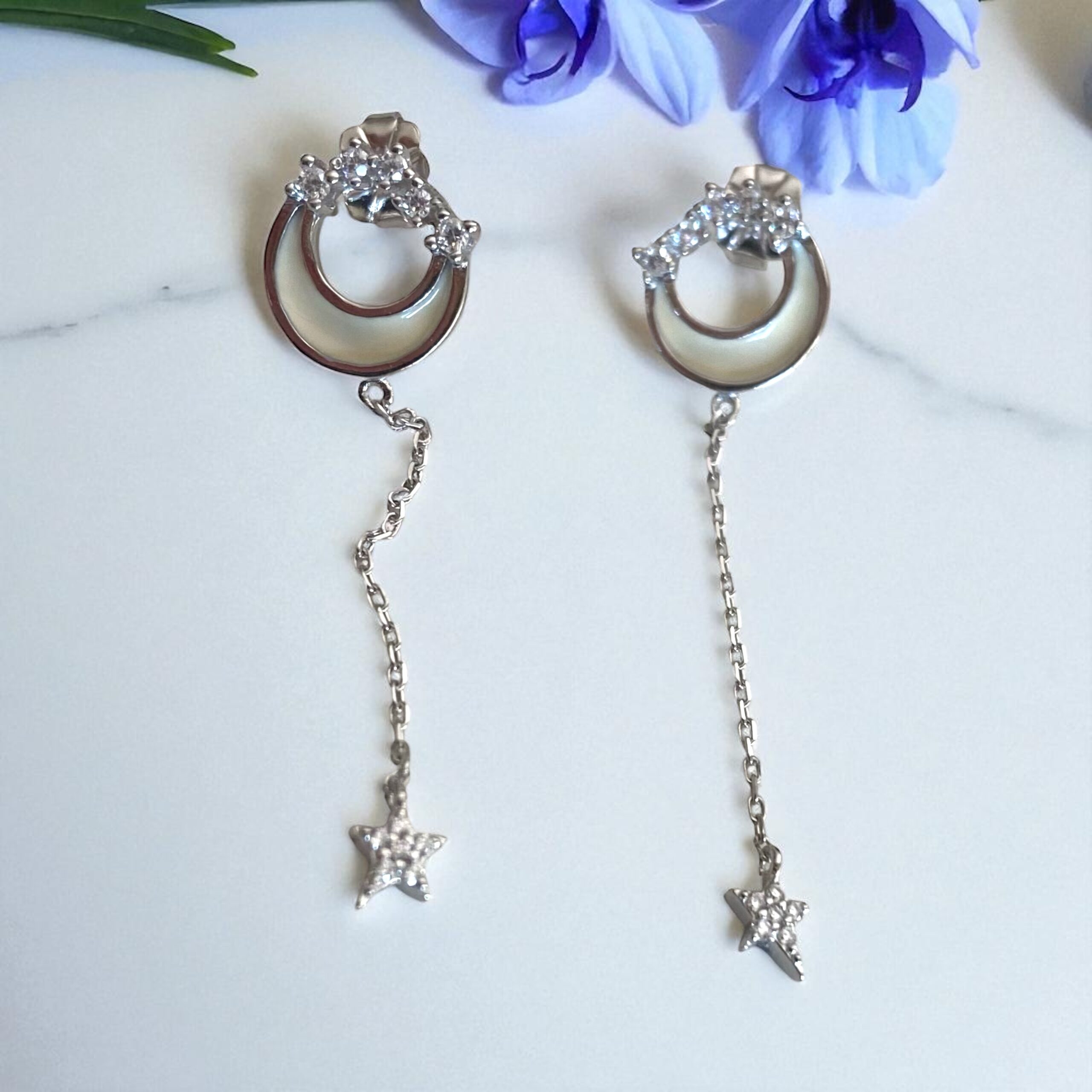 Mine Detaylı Zincir Küpe - Görsel 2