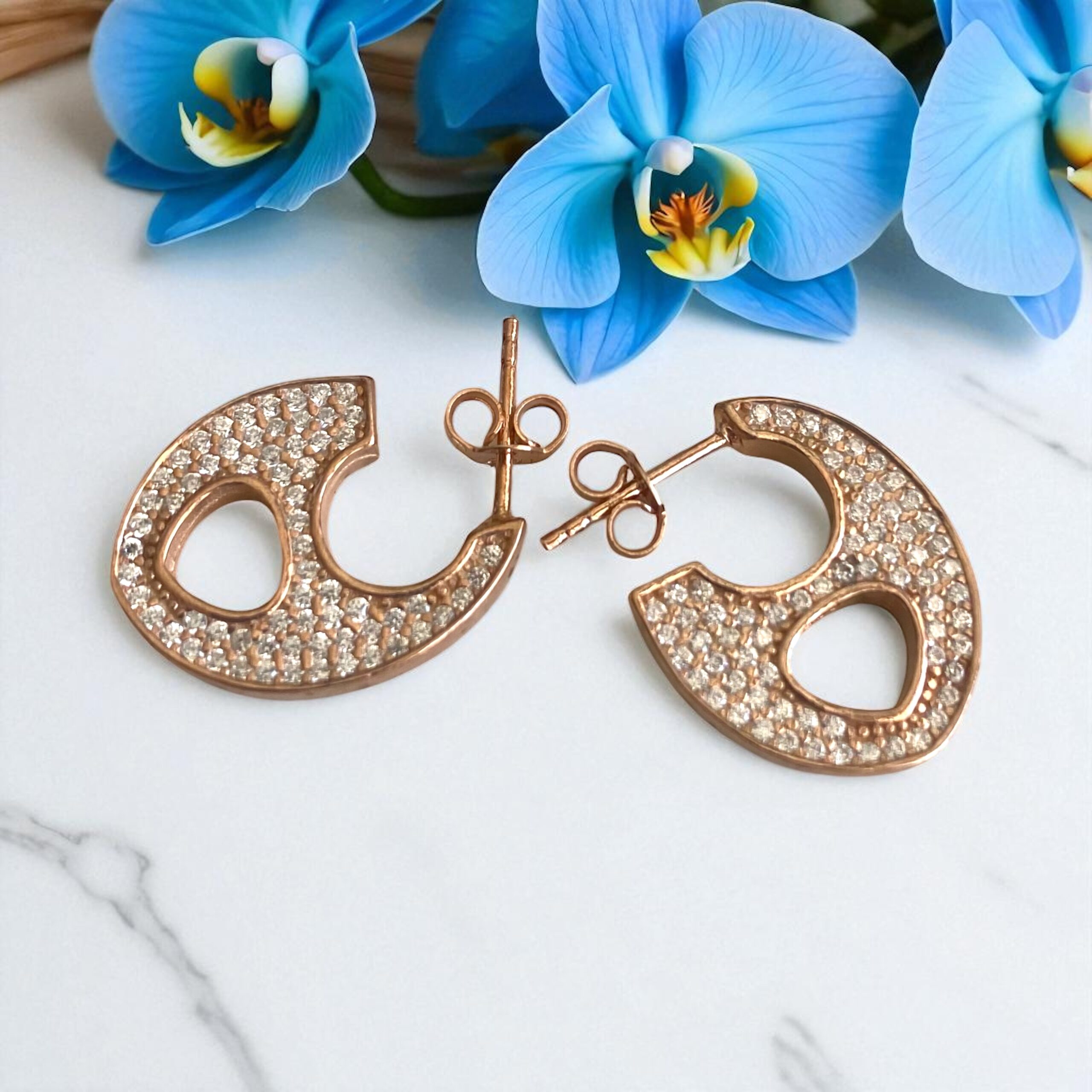 Renkli Düğme Küpe - Görsel 3