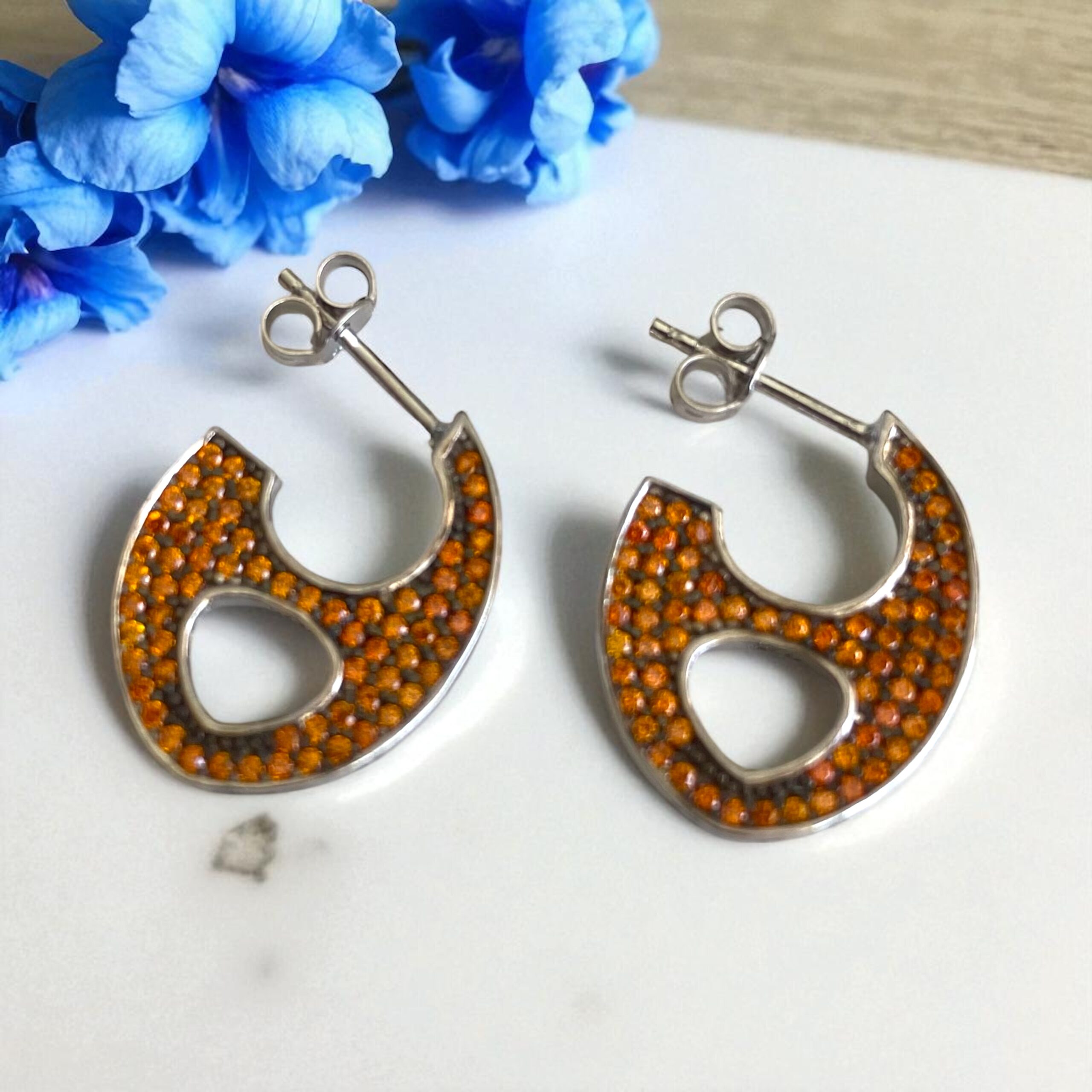 Renkli Düğme Küpe - Görsel 2