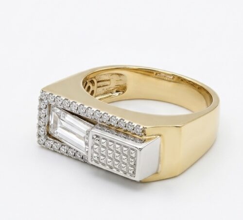 Geçmeli Kare Yüzük